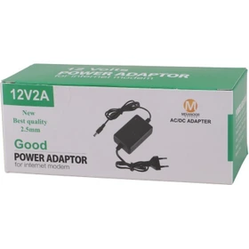آداپتور مودم Mdianoor 12V 2A فیش درشت